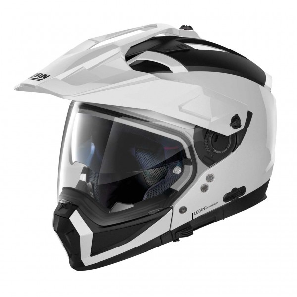 Nolan N70-2X Classic N-com Metal White Helmet