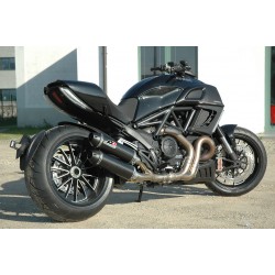QD Exhaust Carbon Twin Slip-on Set For Ducati Diavel Part # ADUC0350002