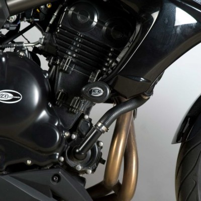 R&G Black Crash Protectors Aero Style For Kawasaki ER 6N 2012-2016 Part #CP0313BL