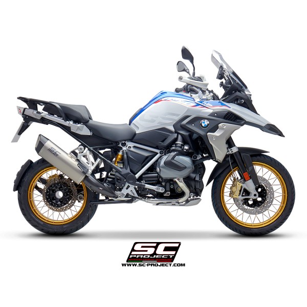 SC-PROJECT SC1-R GT MUFFLER TITANIUM WITH CARBON FIBER END CAP FOR BMW R 1250 GS / ADVENTURE 2019-2020 PART # B30-105T