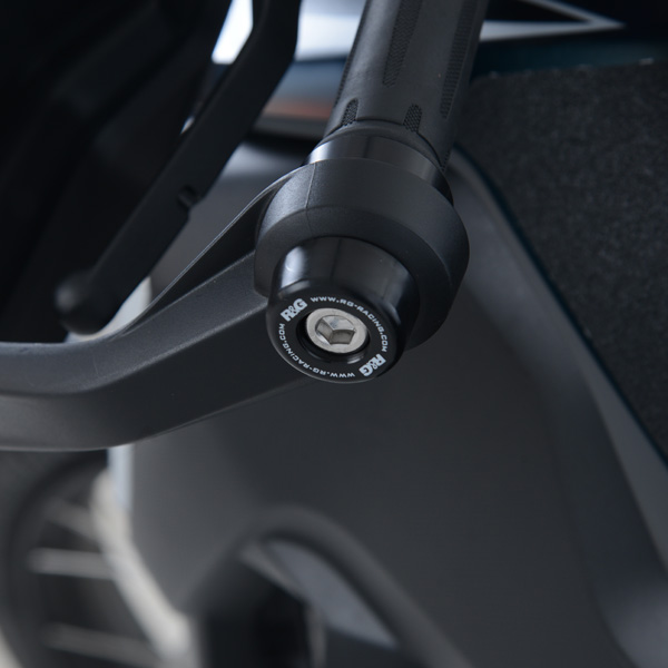R&G Racing Black Bar End Sliders For BMW F 750 GS / F 850 GS 2015-2018 Part # BE0120BK