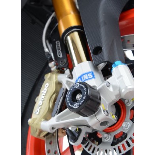 R&G Racing Black Fork Protectors For Aprilia RSV4 RR / RF 2015-2018 Part # FP0173BK