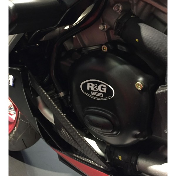 R&G Racing Engine Case Cover Kit 2pc For Aprilia Tuono V4 1100 RR / Factory 2015-2018 Part # KEC0031R