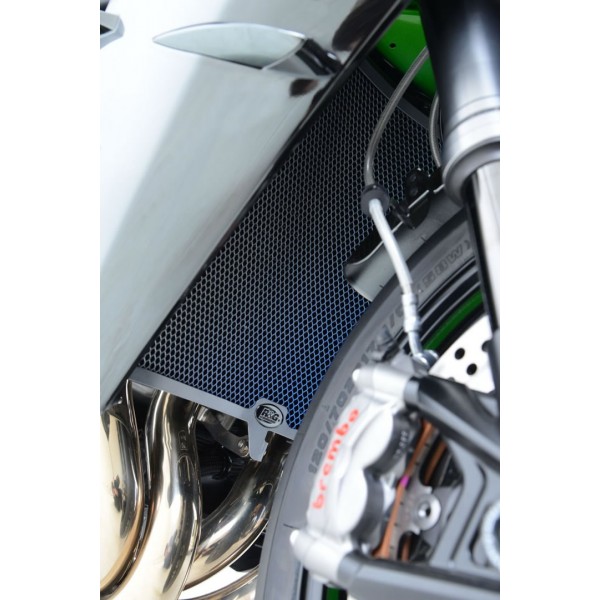 R&G Racing Titanium Radiator Guard For Aprilia Tuono V4 1100 RR / Factory 2015-2018 Part # RAD0192RACINGTI