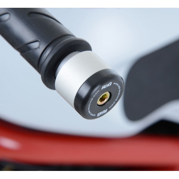 R&G Racing Black Bar End Sliders For Ducati Monster 797 2017-2018 Part # BE0042BK