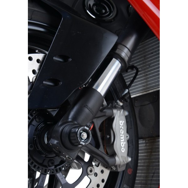 R&G Racing Black Fork Protectors For Ducati Panigale V4 / S Part # FP0171BK