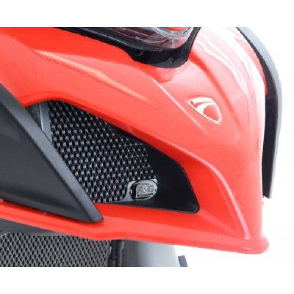 R&G Racing Black Oil Cooler Guard For Ducati Multistrada 1260 / S 2015-2018 Part # OCG0026BK