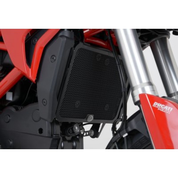R&G Racing Red Radiator Guard For Ducati Hypermotard 939 2016-2018 Part # RAD0149RE
