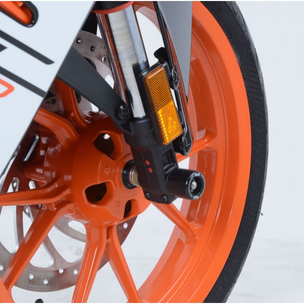 R&G Racing Orange Fork Protectors For KTM RC 390 2014-2018 Part # FP0106OR