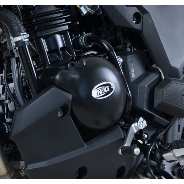 R&G Racing Engine Case Cover Kit (2pc) For Kawasaki Versys-X 300 2017-2018 Part # KEC0109BK