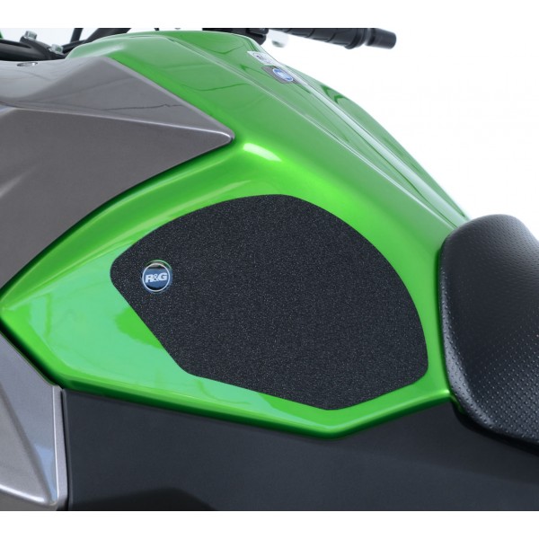 R&G Racing Black Tank Traction Grips For Kawasaki Versys-X 300 2017-2018 Part # EZRG431BL