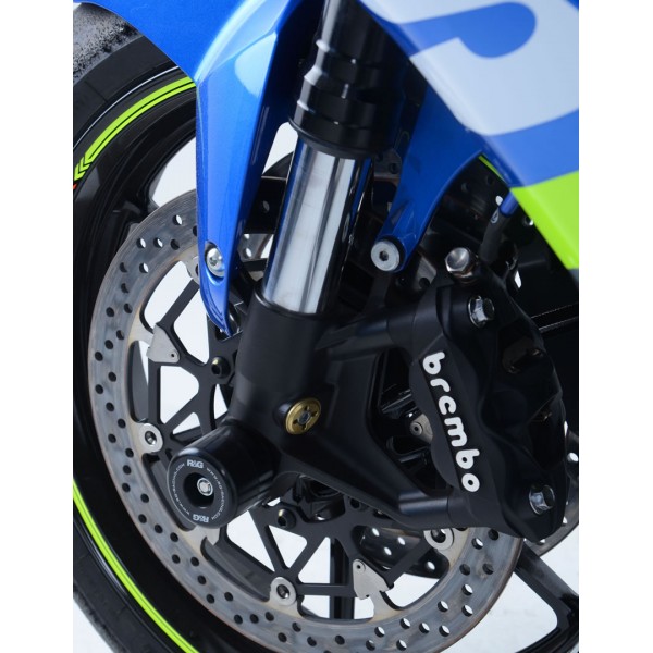 R&G Racing Black Fork Protectors For Suzuki GSX-R1000 / R 2017-2018 Part # FP0112BK