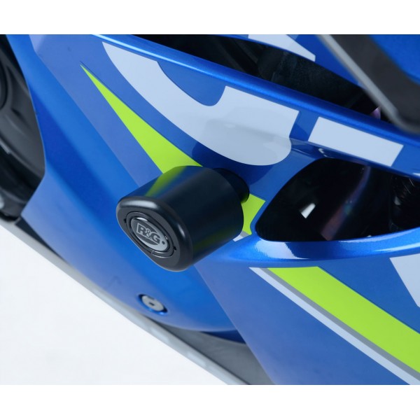 R&G Racing Black Crash Protectors Aero Style For Suzuki GSX-R1000 / R 2017-2018 Part # CP0421BL