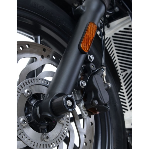R&G Racing Black Fork Protectors For Triumph Bonneville T120 2016-2018 Part # FP0189BK