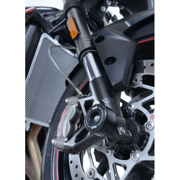 R&G Racing Black Fork Protectors For Triumph Street Triple 765 S / RS 2017-2018 Part # FP0198BK