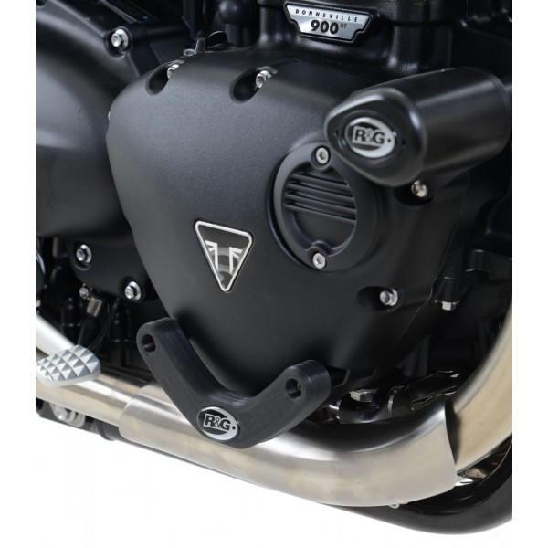R&G Racing Black RHS Engine Case Slider For Triumph Street Twin 2016-2018 Part # ECS0109BK