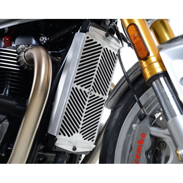 R&G Racing Stainless Steel Radiator Guard For Triumph Street Twin 2016-2018 Part # SRG0047SS