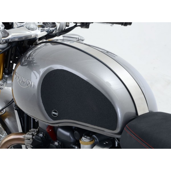 R&G Racing Black Tank Traction Grip For Triumph Thruxton 1200 R 2016-2018 Part # EZRG809BL