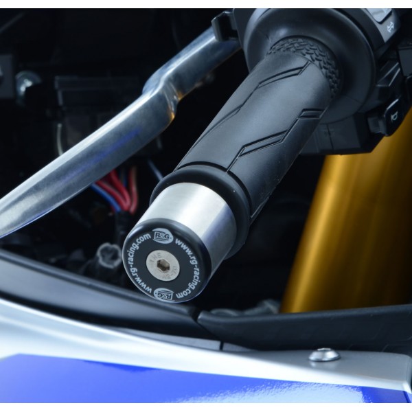 R&G Racing Black Bar End Sliders For Yamaha YZF-R1 2013-2018 Part # BE0093BK