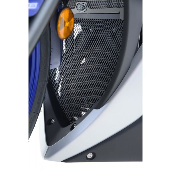R&G Racing Titanium Downpipe Grille For Yamaha YZF-R3 2015-2018 Part # DG0019TI
