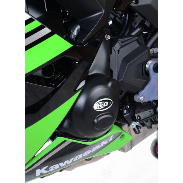 R&G Racing Engine Case Cover Kit (2pc) For Kawasaki Ninja 650 / Z650 2017-2018 Part # KEC0096BK