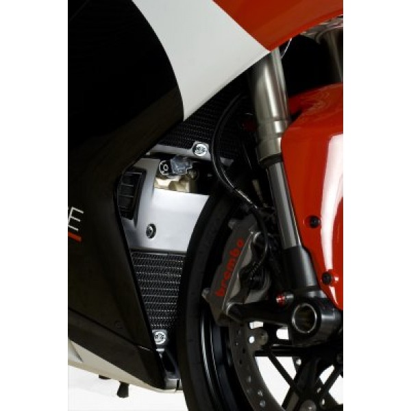 R&G Red Radiator Guard (2 Piece) For Ducati 1198 Part # RAD0123RE