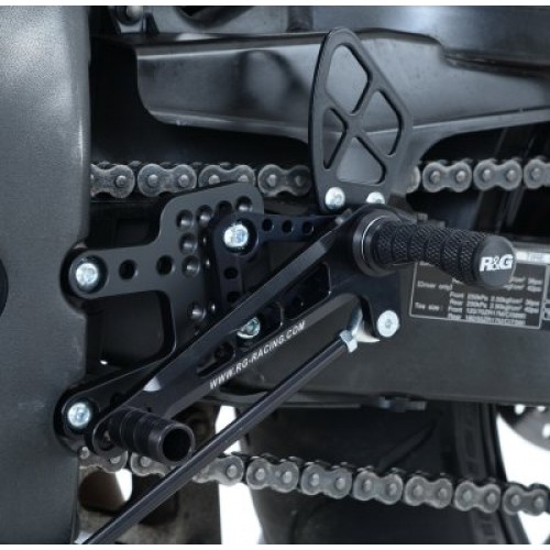 R&G Adjustable Rearset For Honda CBR600RR 2003-2016 Part # RSET22BK