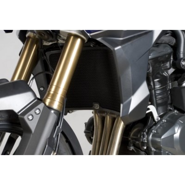 R&G Radiator Guard For Triumph Tiger Explorer 1200 2012-2018 Part # RAD0118BK
