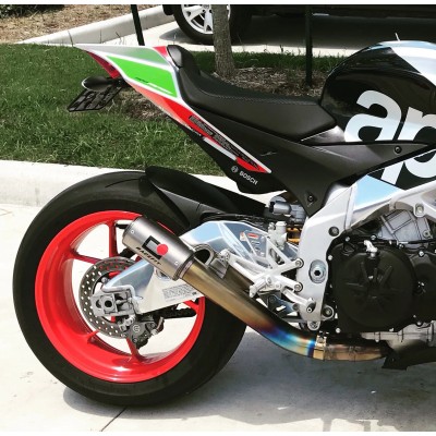 Racefit Black Edition Slip On Exhaust For Aprilia Tuono V4