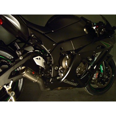 Racefit Black Edition (Rider Footrest Mount) Slip On Exhaust For Kawasaki Ninja ZX-10R 2016-2020