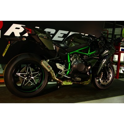 Racefit Black Edition Slip On Exhaust For Kawasaki Ninja H2