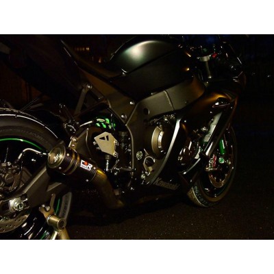 Racefit Black Edition Growler Titanium Carbon Slip On Exhaust For Kawasaki Ninja ZX-10R 2016-2020