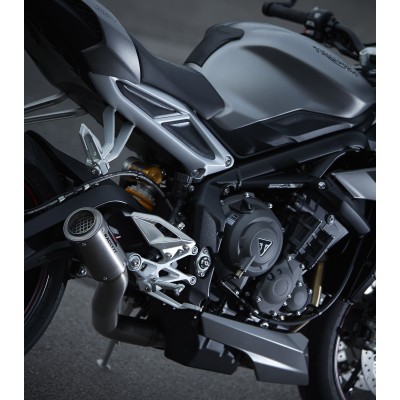 Racefit Black Edition Slip On Exhaust For Triumph Street Triple 765 RS / S