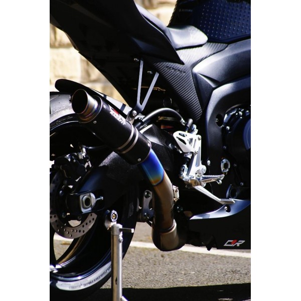 Racefit Growler Titanium Carbon Slip On Exhaust For Suzuki GSX-R1000 L2-6