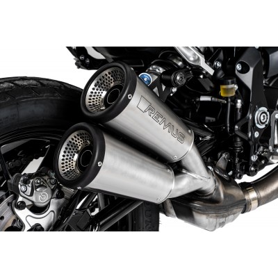 Remus Vertical Racing Slip On Stainless Steel With Removable Sound Insert For Indian FTR 1200 Part # 1503 328019