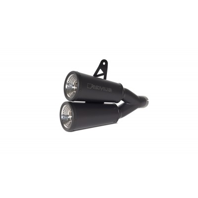 Remus Vertical Racing Slip On Stainless Steel Black With Removable Sound Insert For Indian FTR 1200 Part # 1703 328019