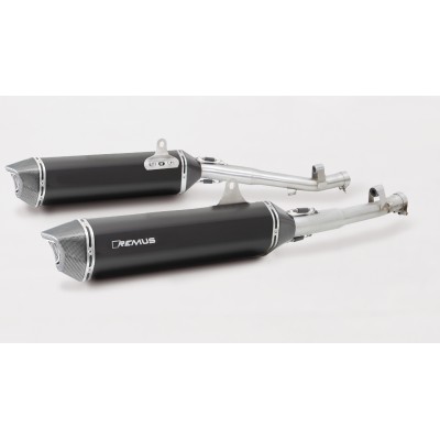 Remus Black Hawk Slip On (Muffler) Stainless Steel Black For BMW K 1600 GTL Part # 0564782 089917LR