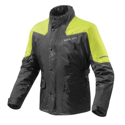 Revit Nitric 2 H2O Black Neon Yellow Rain Jacket