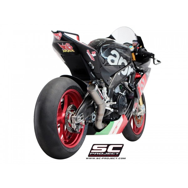 SC-PROJECT CR-T SILENCER TITANIUM EXHAUST FOR APRILIA RSV4 RR / RF 2015-2016 PART # A15-36T