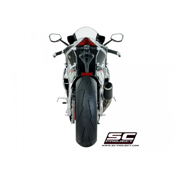 SC-PROJECT CR-T SILENCER CARBON FIBER EXHAUST FOR APRILIA RSV4 / TUONO V4 PART # A16-36C