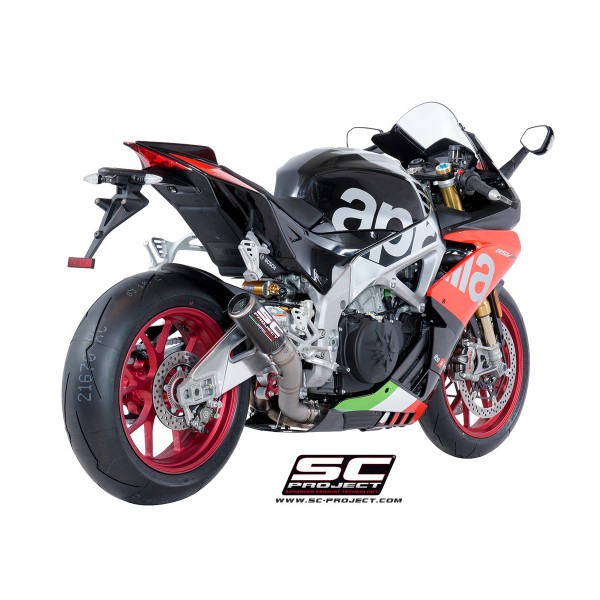 SC-PROJECT CR-T MUFFLER TITANIUM FOR APRILIA RSV4 RF/ RR 2018-2020 PART # A18-HT36T