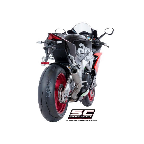 SC-PROJECT CR-T MUFFLER TITANIUM FOR APRILIA RSV4 RF/ RR 2018-2020 PART # A18-HT36T