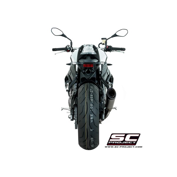 SC-PROJECT S1 MUFFLER TITANIUM WITH CARBON FIBER END CAP EXHAUST FOR BMW S 1000 R PART # B27-T41T