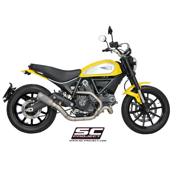 SC-PROJECT CR-T TITANIUM EXHAUST FOR DUCATI SCRAMBLER 800 2015-2016 PART # D16-38T