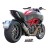 SC-PROJECT OVAL SILENCER TITANIUM WITH CARBON FIBER END CAP FOR DUCATI DIAVEL PART # D08-01T