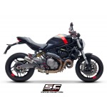 SC-Project CR-T Muffler Titanium For Ducati Monster 821 2018-2021 Part # D25A-T38T