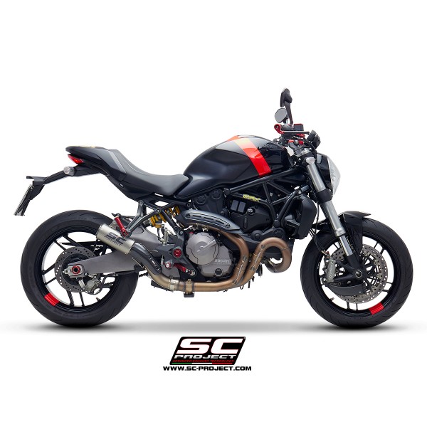 SC-PROJECT CR-T MUFFLER TITANIUM FOR DUCATI MONSTER 821 2018-2021 PART # D25A-T38T