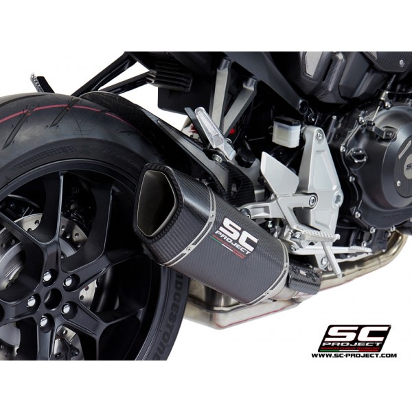 SC-PROJECT SC1-R MUFFLER CARBON FIBER FOR HONDA CB1000R NEO SPORT CAFE 2018-2020 PART # H27-90C