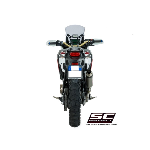 SC-PROJECT GP65 SILENCER TITANIUM WITH FULL SYSTEM 2-1 FOR HONDA CRF1000L AFRICA TWIN 2016-2019 PART # H16-TC65T