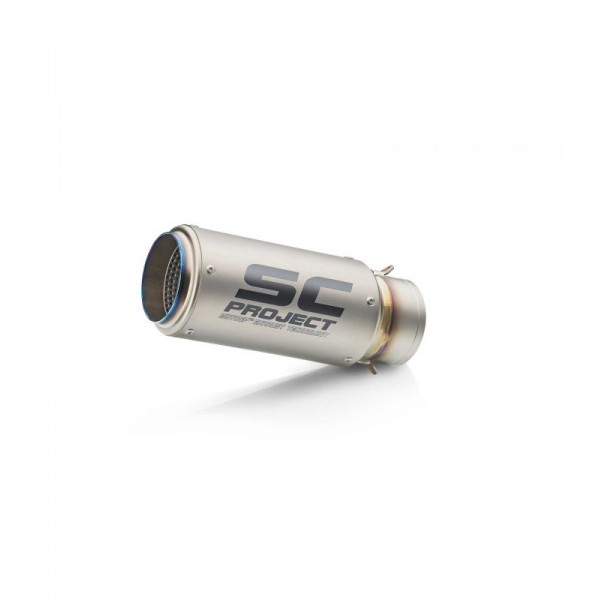 SC-PROJECT CR-T MUFFLER HIGH POSITION TITANIUM WITH TITANIUM MESH ON EXIT PIPE FOR HONDA CBR1000RR / SP PART # H15-HT36TR
